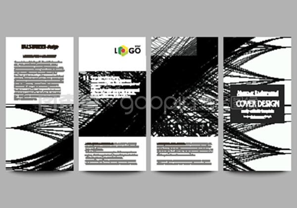 现代商业传单模板 抽象运动设计赋能计算机软件技术开发